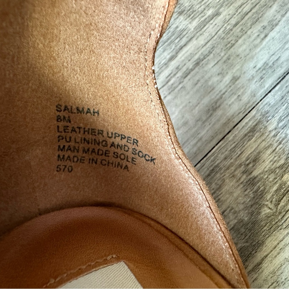 Steve Madden Salmah Suede Camel Block Heel Sandal… - image 4